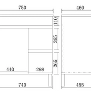 Evie Single Bowl Freestanding Vanity 750 - Aqualux Bathrooms- Poseidon
