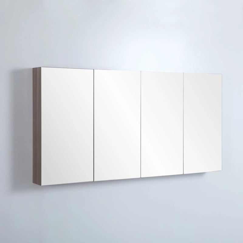 EVIE Four Doors Shaving Cabinet 1500mm - Aqualux Bathrooms- Poseidon