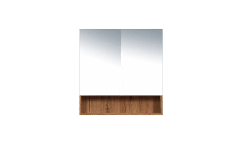 Mercio - Galu Shaving Mirror Cabinet with Shelf 600mm - Aqualux Bathrooms