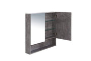 Mercio - Shaving Mirror Cabinet with Shelf 750mm - Aqualux Bathrooms
