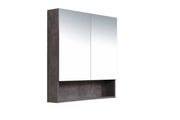 Mercio - Shaving Mirror Cabinet with Shelf 900mm - Aqualux Bathrooms