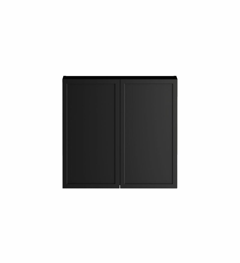 OTTI HAMPSHIRE MATTE BLACK 1300MM LAUNDRY AND WALL CABINET WITH STONE TOP & SINK (PACKAGE-A)
