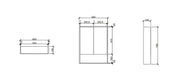 Mercio -  Hera Shaving Cabinet 60cm Tas Oak - Beyond Bathware