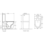 Mercio Hani Back To Wall Toilet Suite - Aqualux Bathrooms- Mercio