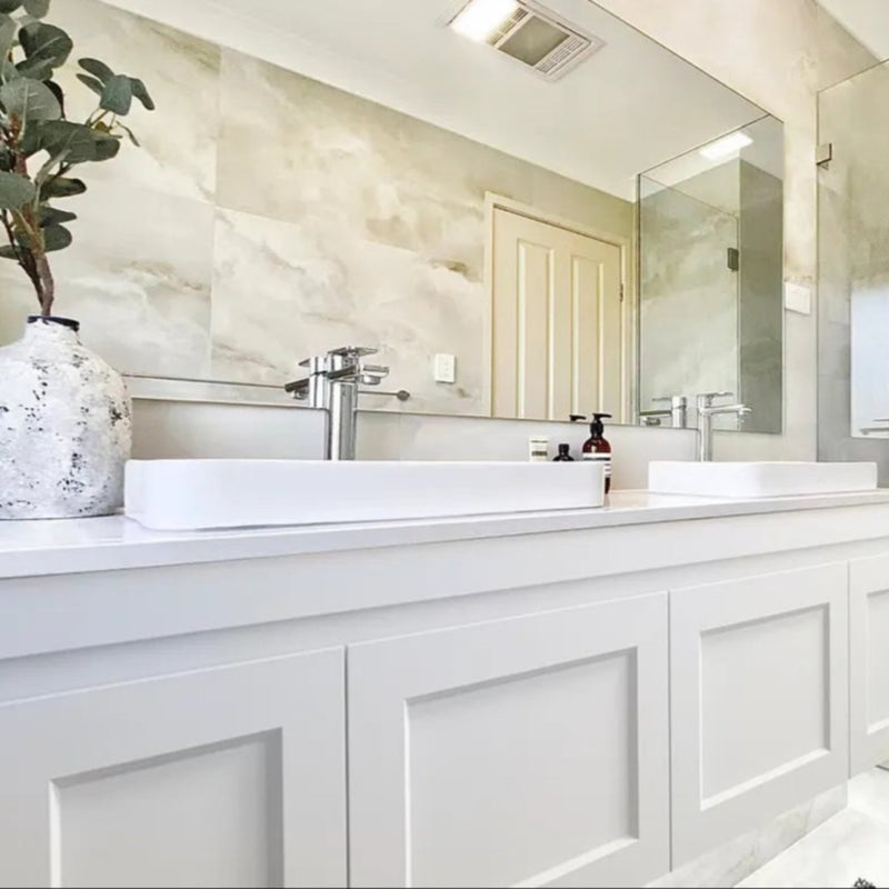 OTTI HAMPTON MARK II MATTE WHITE 1500MM DOUBLE BOWL WALL HUNG VANITY