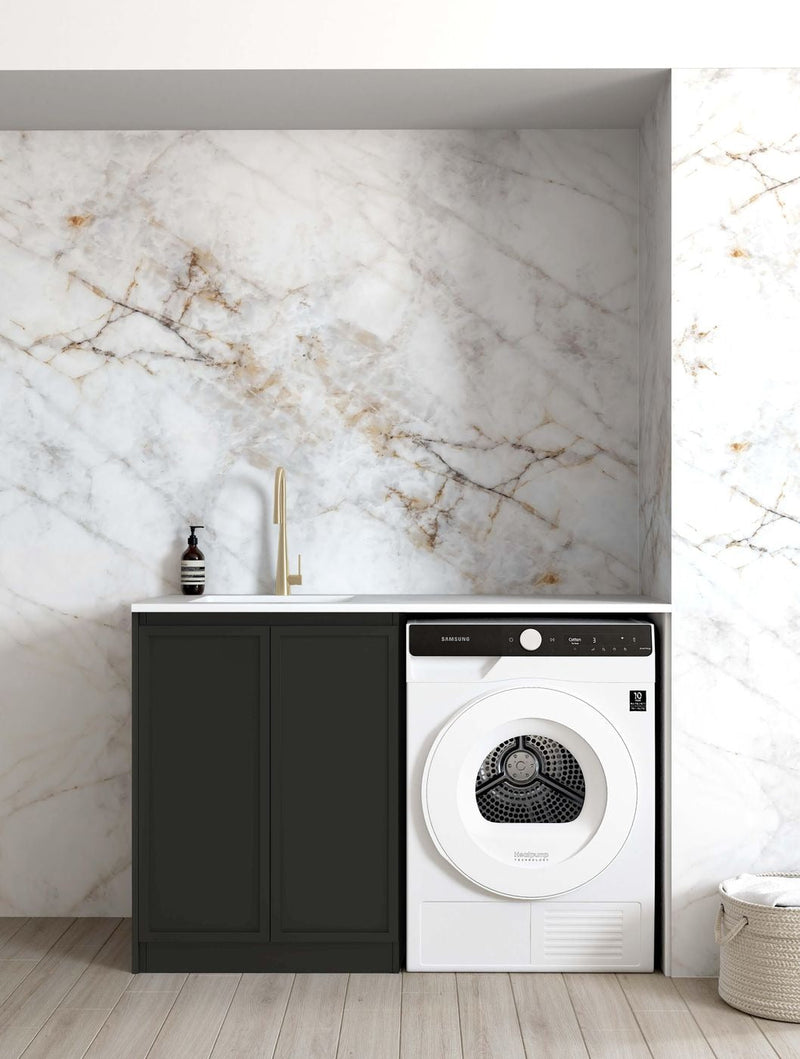 OTTI HAMPSHIRE MATTE BLACK 630MM BASE LAUNDRY CABINET