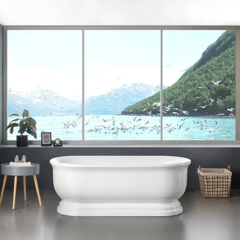 Fremantle Freestanding Bathtub - Non Overflow - Aqualux Bathrooms- Poseidon