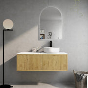 Bellevue Wall Hung Ensuite Vanity 1200 (Prime Oak) - Aqualux Bathrooms- Poseidon