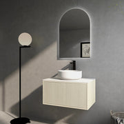 Bellevue Wall Hung Standard Vanity 750 (Coastal Oak) - Aqualux Bathrooms- Poseidon