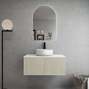 Bellevue Wall Hung Ensuite Vanity 900 (Coastal Oak) - Aqualux Bathrooms- Poseidon
