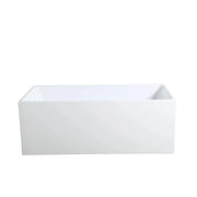 Theo Back to wall Bathtub - Non Overflow - Aqualux Bathrooms- Poseidon