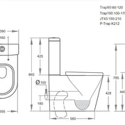 Livis Rimless Toilet Suite - Aqualux Bathrooms- Poseidon