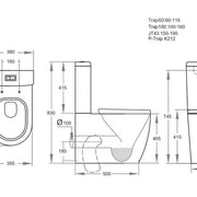 Rola Box Rim Toilet Suite - Aqualux Bathrooms- Poseidon