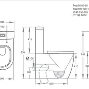 Veda Tornado White Toilet Suite - Aqualux Bathrooms- Poseidon