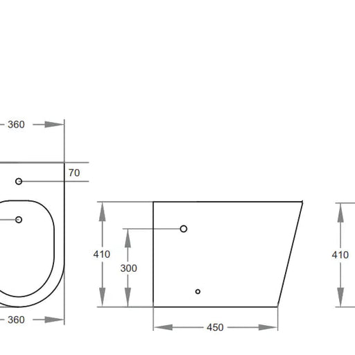 Poseidon Veda Wall Faced Floor Bidet Poseidon
