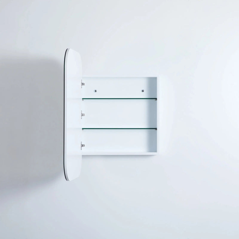 Olivia Mirror Door Shaving Cabinet 600mm - Aqualux Bathrooms- Poseidon