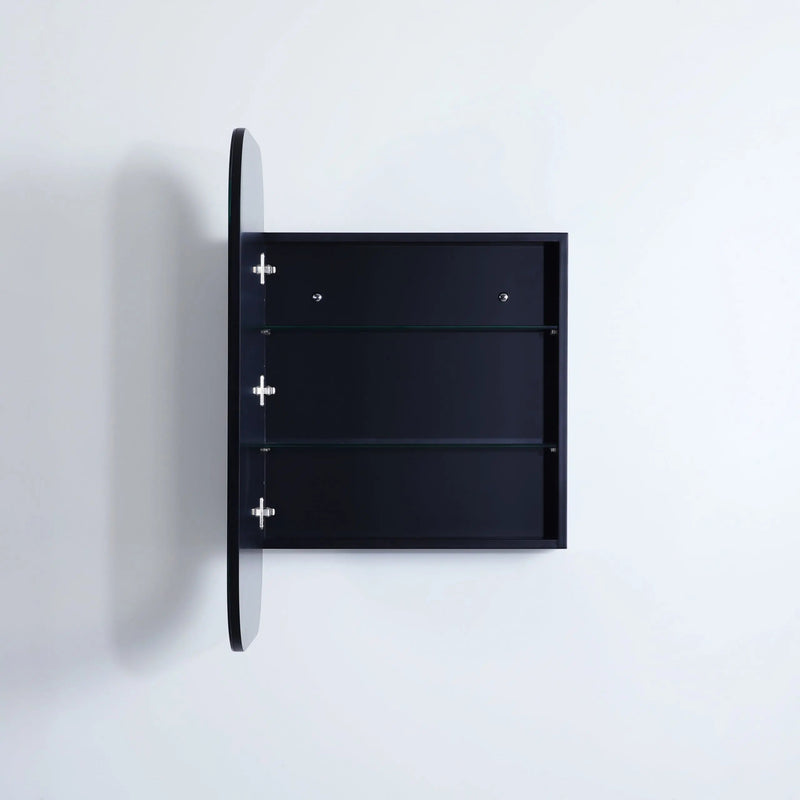 Olivia Mirror Door Shaving Cabinet 600mm - Aqualux Bathrooms- Poseidon