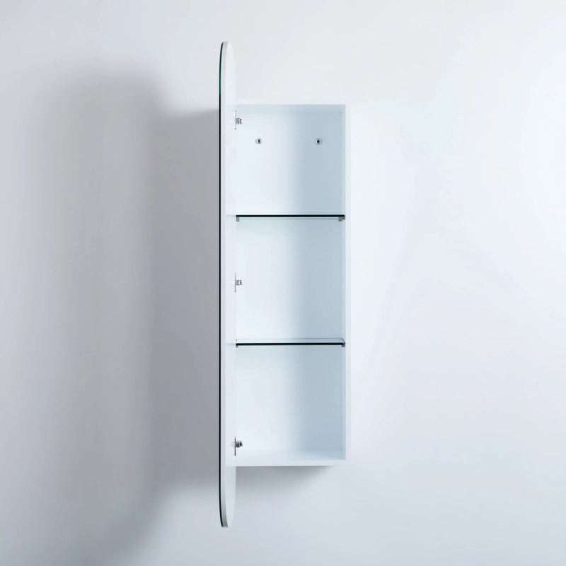 Olivia Mirror Door Shaving Cabinet Tall Boy 1500mm - Aqualux Bathrooms- Poseidon