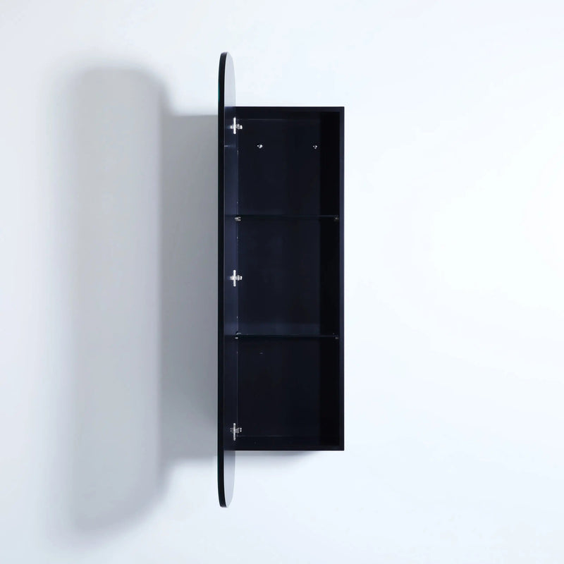 Olivia Mirror Door Shaving Cabinet Tall Boy 1500mm - Aqualux Bathrooms- Poseidon