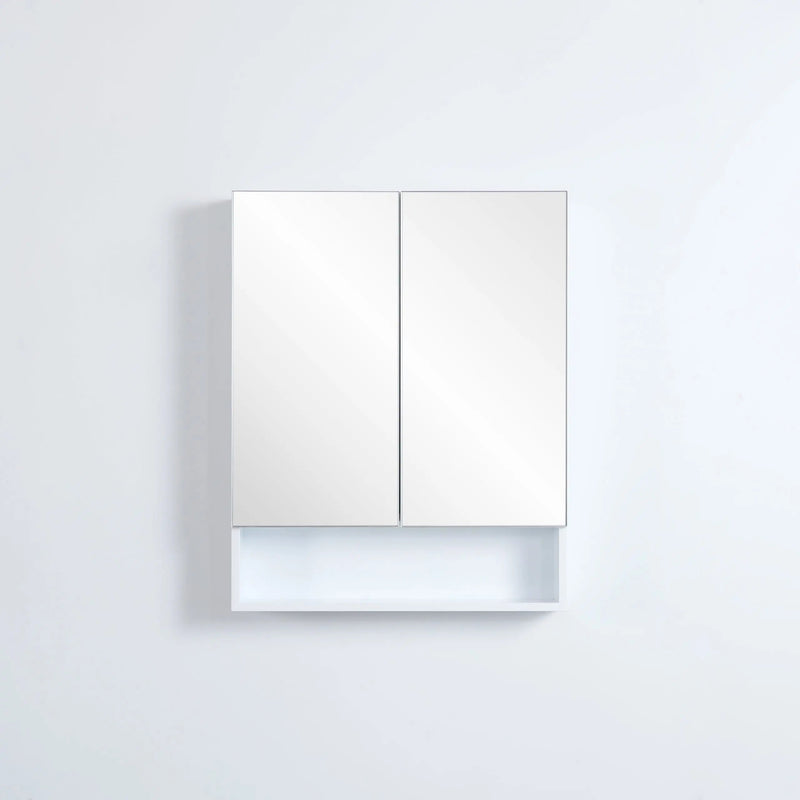 Fremantle Double Doors Shaving Cabinet 600mm - Aqualux Bathrooms- Poseidon