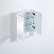 Fremantle Double Doors Shaving Cabinet 600mm - Aqualux Bathrooms- Poseidon