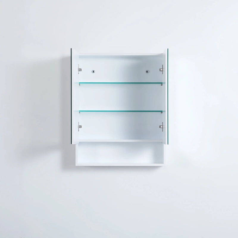 Fremantle Double Doors Shaving Cabinet 600mm - Aqualux Bathrooms- Poseidon