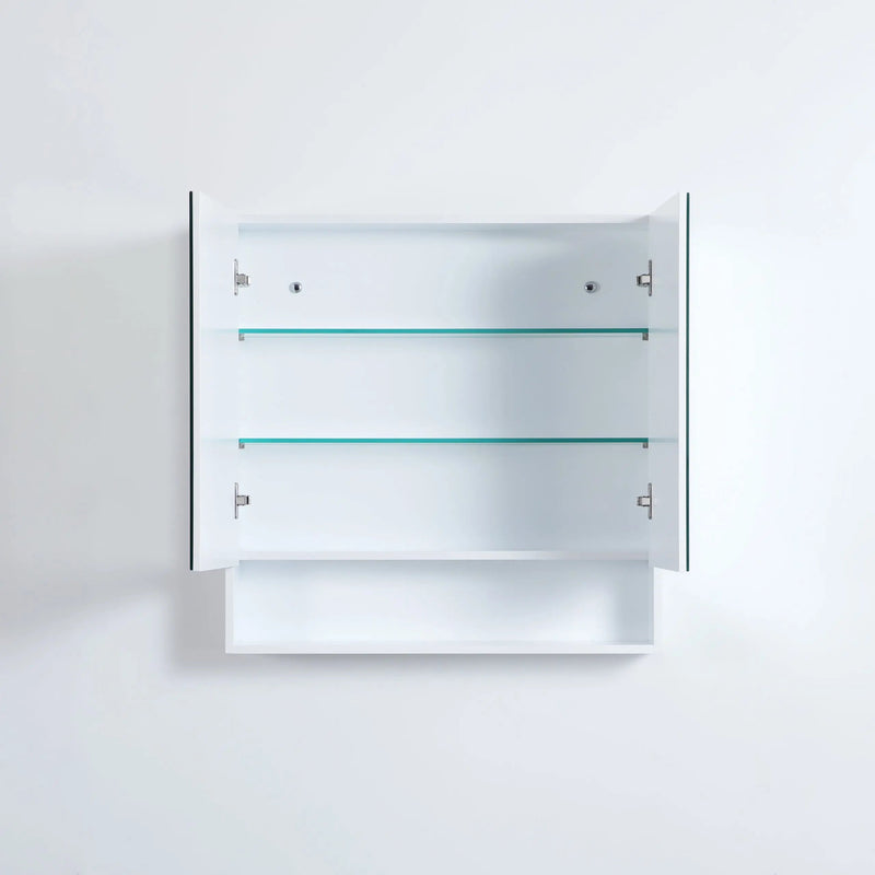 Fremantle Double Doors Shaving Cabinet 750mm - Aqualux Bathrooms- Poseidon