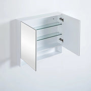 Fremantle Double Doors Shaving Cabinet 900mm - Aqualux Bathrooms- Poseidon