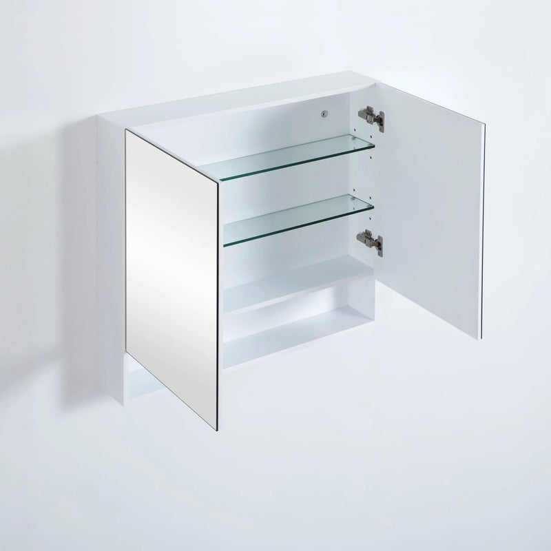 Fremantle Double Doors Shaving Cabinet 900mm - Aqualux Bathrooms- Poseidon