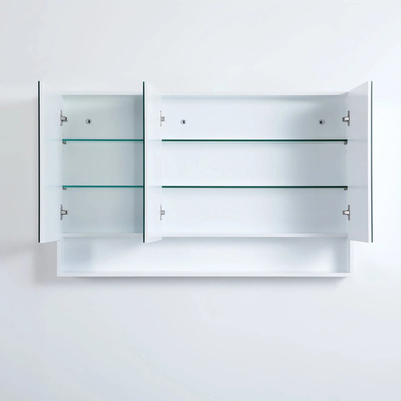Fremantle Three Doors Shaving Cabinet 1200mm - Aqualux Bathrooms- Poseidon