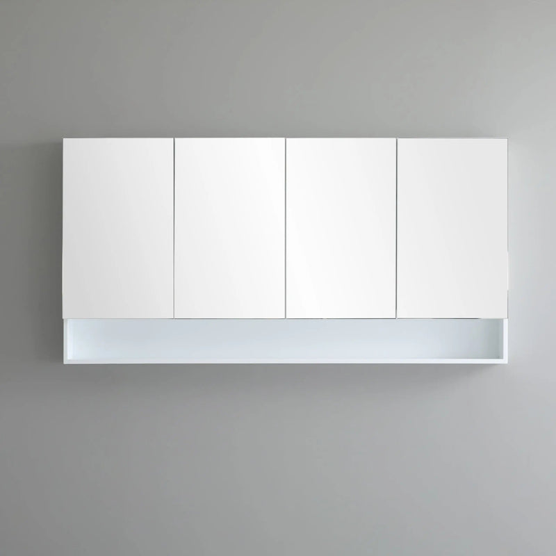 Fremantle Four Doors Shaving Cabinet 1500mm - Aqualux Bathrooms- Poseidon
