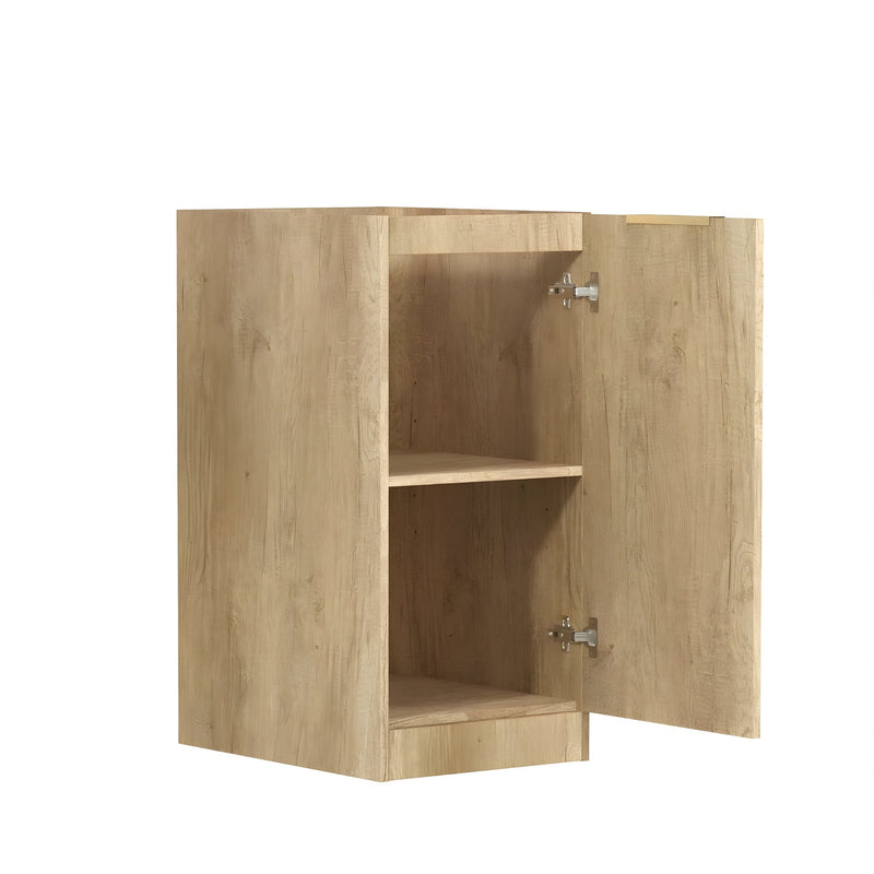 OTTI BYRON NATURAL OAK 430MM MINI LAUNDRY CABINET WITH STONE TOP & SINK