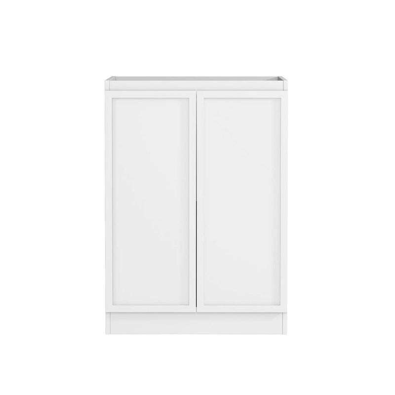 OTTI HAMPSHIRE MATTE WHITE 1960MM LAUNDRY AND WALL CABINET WITH STONE TOP & SINK (PACKAGE-C)
