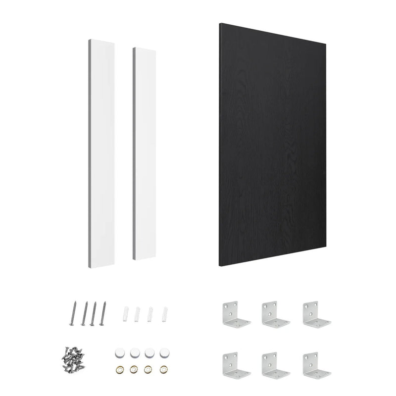 OTTI BYRON BLACK OAK 580MM LAUNDRY FLOOR CABINET END PANEL WITH INSTALLATION KIT
