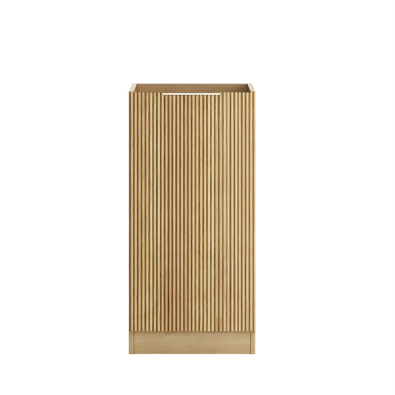 OTTI HAVANA WOODLAND OAK FLUTED 1715MM LAUNDRY AND WALL CABINET WITH STONE TOP & SINK (PACKAGE-C)