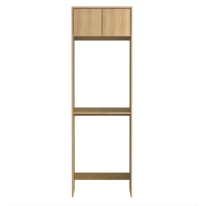OTTI HAVANA WOODLAND OAK FLUTED 1305MM LAUNDRY AND WALL CABINET WITH STONE TOP & SINK (PACKAGE-C)