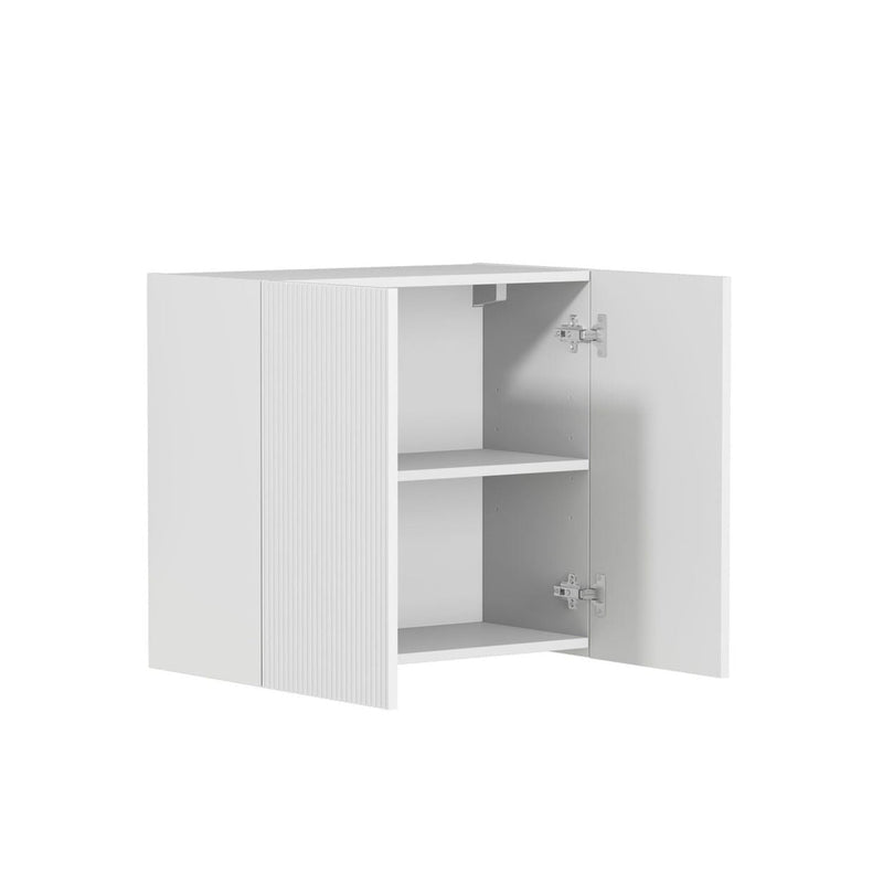 OTTI BONDI MATTE WHITE FLUTED 630MM WALL LAUNDRY CABINET