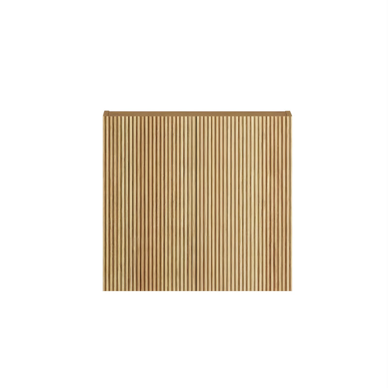 OTTI HAVANA WOODLAND OAK FLUTED 650MM MINI LAUNDRY SET WITH STONE TOP & SINK