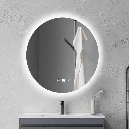 LED Round Mirror 750mm - Aqualux Bathrooms- Mercio