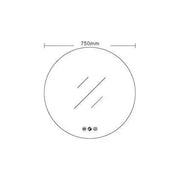 LED Round Mirror 900mm - Aqualux Bathrooms- Mercio