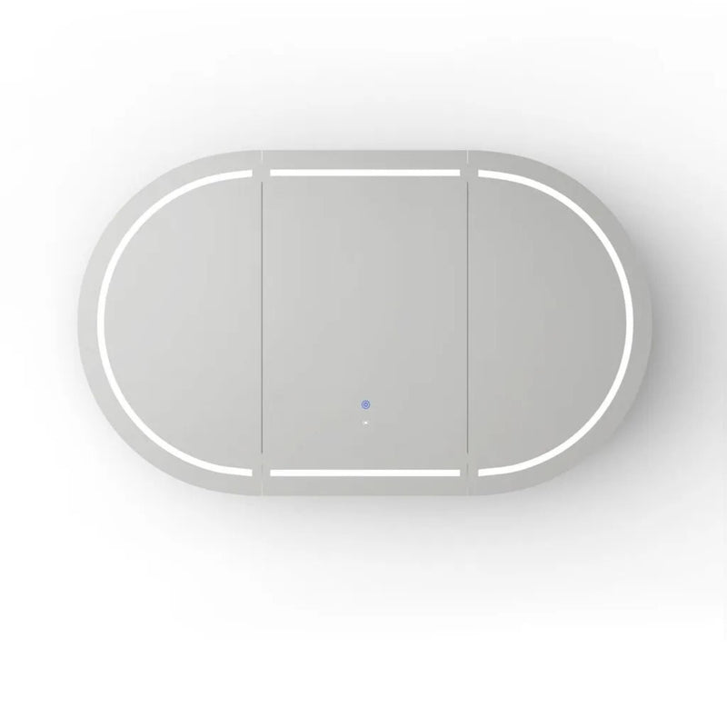 OTTI BONDI NATURAL OAK LED SHAVING CABINET WITH POWERPOINT 1500X900MM