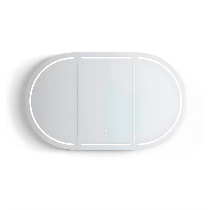 OTTI BONDI WOODLAND OAK LED SHAVING CABINET WITH POWERPOINT 1500X900MM