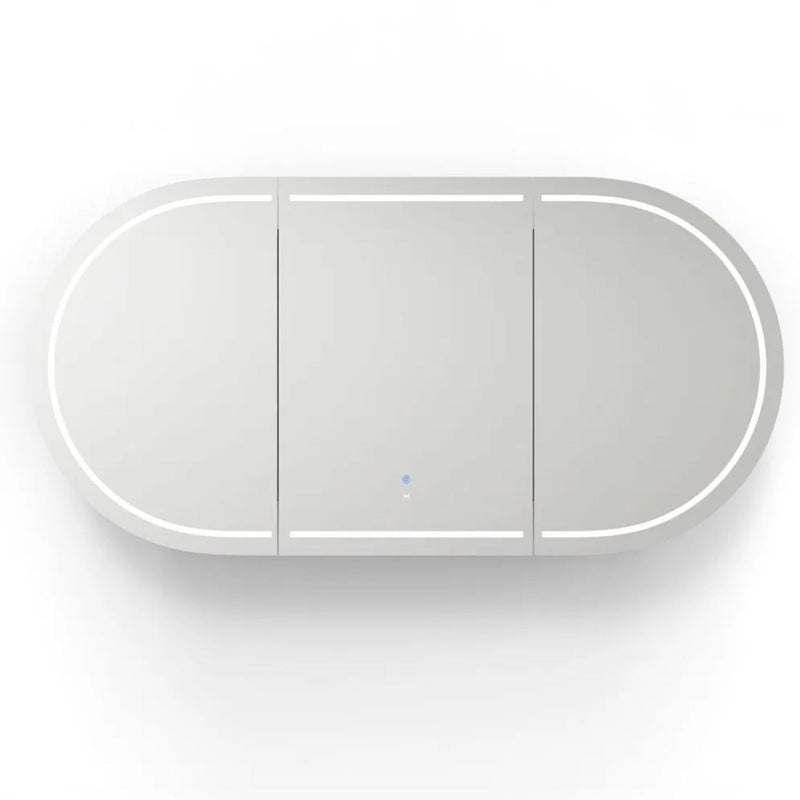 OTTI BONDI NATURAL OAK LED SHAVING CABINET WITH POWERPOINT 1800X900MM