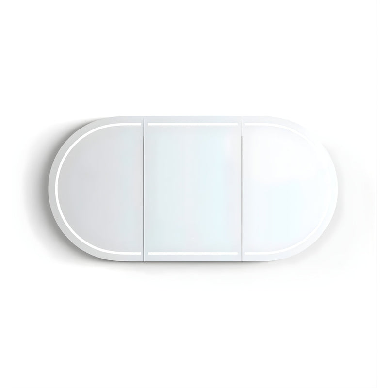 OTTI BONDI WOODLAND OAK LED SHAVING CABINET WITH POWERPOINT 1800X900MM