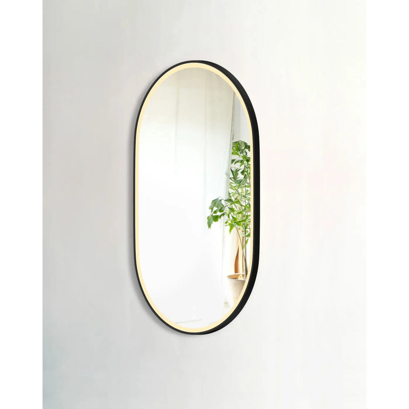 OTTI NOOSA METAL FRAMED LED MIRROR MATTE BLACK 750X1200MM