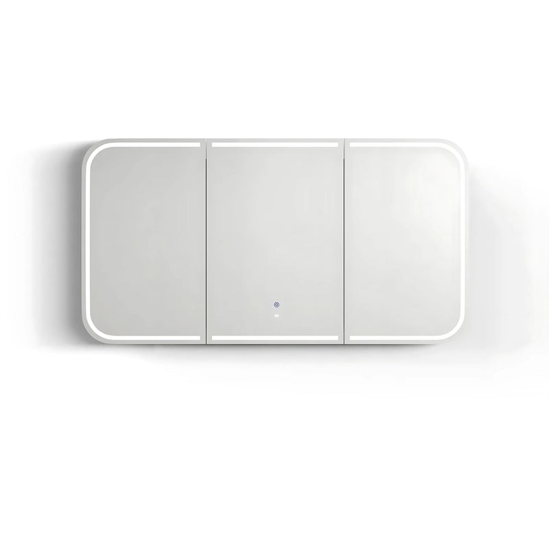 OTTI NEWPORT NATURAL OAK LED SHAVING CABINET WITH POWERPOINT 1500X750MM
