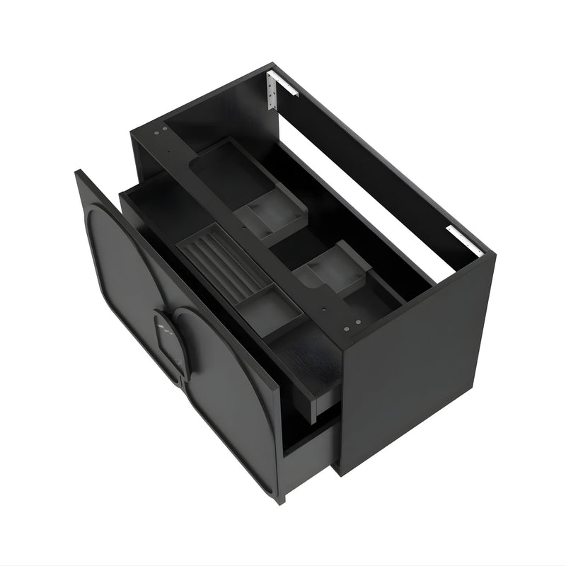OTTI LAGUNA MARK II BLACK OAK 900MM SINGLE BOWL WALL HUNG VANITY