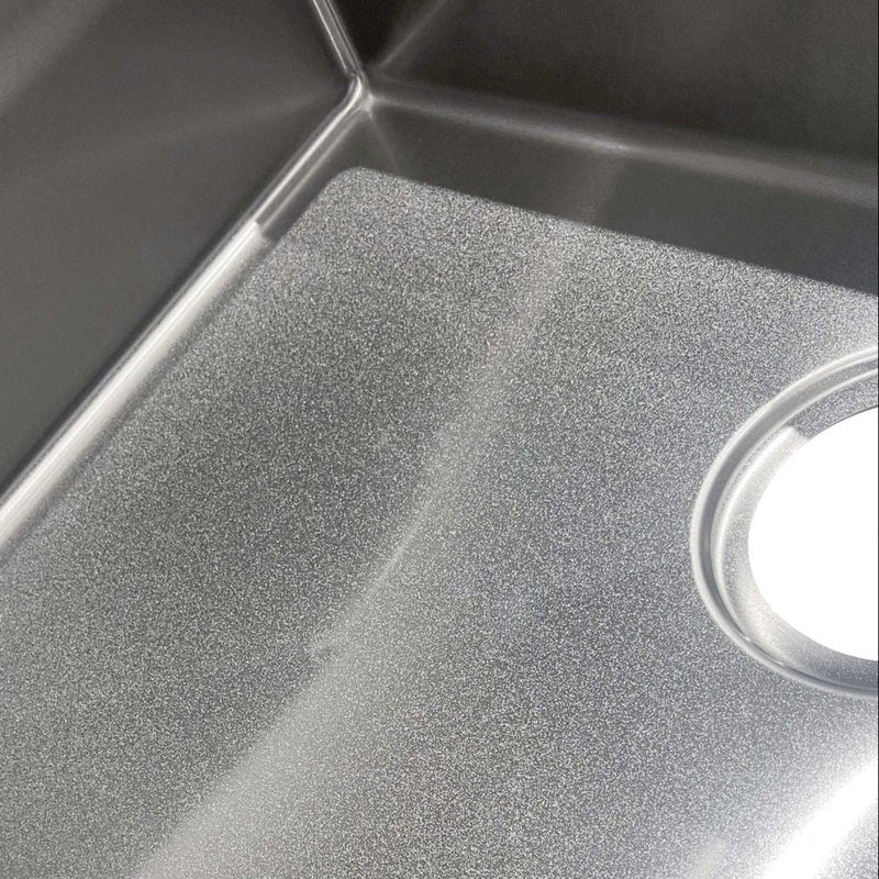 OTTI AXON 45S SINGLE BOWL KITCHEN AND LAUNDRY SINK SILVER 450MM