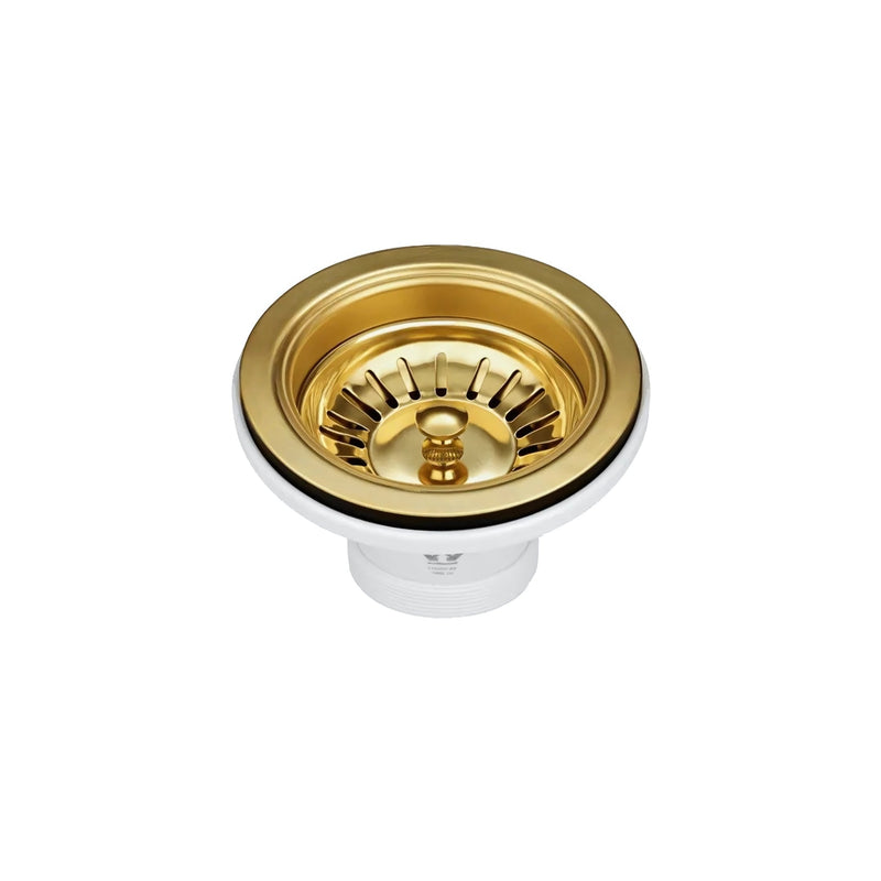 OTTI AXON 45S SINGLE BOWL KITCHEN AND LAUNDRY SINK ARGENT GOLD 450MM