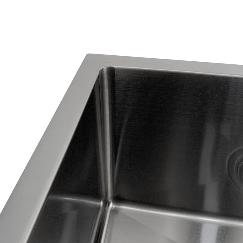 OTTI AXON 45S SINGLE BOWL KITCHEN AND LAUNDRY SINK GUN METAL 450MM